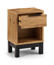 Bali 1 Drawer Bedside - Light Oak - Rogey