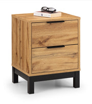 Bali 2 Drawer Bedside - Light Oak - Rogey