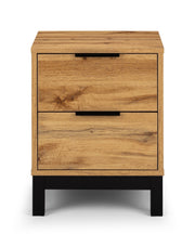 Bali 2 Drawer Bedside - Light Oak - Rogey