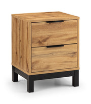 Bali 2 Drawer Bedside - Light Oak - Rogey