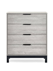 Bali 4 Drawer Chest - Grey Oak - Rogey