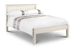 Barcelona White Low Footend 135cm Double Bed - Rogey