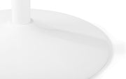 Blanco Round White Pedestal Table - Rogey