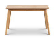 Boden Oak Veneer Rectangular Table With Tapered Legs - Rogey