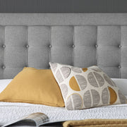 Brandon Grey Fabric Ottoman Bed Double - Rogey
