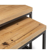 Brooklyn Nesting Coffee Tables - Oak - Rogey