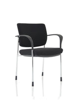 Brunswick Deluxe Medium Back Stacking Visitor Office Chair with Arms - Rogey
