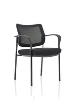 Brunswick Deluxe Medium Back Stacking Visitor Office Chair with Arms - Rogey