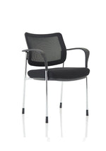 Brunswick Deluxe Medium Back Stacking Visitor Office Chair with Arms - Rogey