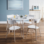 Casa Square Dining Table White/Oak - Rogey