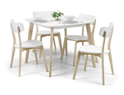 Casa Square Dining Table White/Oak - Rogey