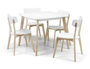 Casa Square Dining Table White/Oak - Rogey