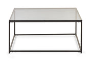 Chicago Square Coffee Table Smoked Glass - Rogey