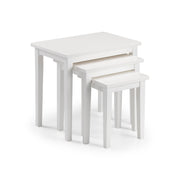 Cleo Nest Of Tables - Pure White Finish - Rogey