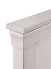 Clermont 135Cm Double Bed - Light Grey - Rogey