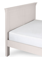 Clermont 135Cm Double Bed - Light Grey - Rogey