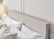 Clermont 150Cm King Bed - Light Grey - Rogey