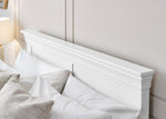 Clermont 150Cm King Bed - Surf White - Rogey