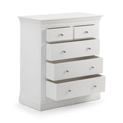 Clermont 3+2 Drawer Chest - Surf White - Rogey
