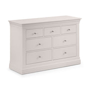 Clermont 4+3 Drawer Chest - Light Grey - Rogey