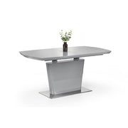 Como High Gloss Extending Table - Grey - Rogey