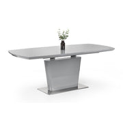 Como High Gloss Extending Table - Grey - Rogey