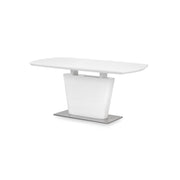 Como High Gloss Extending Table - White - Rogey