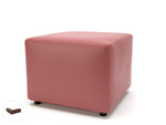 Crofton 62cm Square in Cristina Marrone Ultima Faux Leather - Rogey