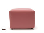 Crofton 62cm Square in Cristina Marrone Ultima Faux Leather - Rogey