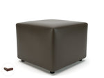 Crofton 62cm Square in Cristina Marrone Ultima Faux Leather - Rogey