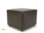 Crofton 62cm Square in Cristina Marrone Ultima Faux Leather - Rogey