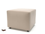 Crofton 62cm Square in Cristina Marrone Ultima Faux Leather - Rogey