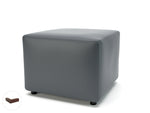 Crofton 62cm Square in Cristina Marrone Ultima Faux Leather - Rogey