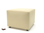 Crofton 62cm Square in Cristina Marrone Ultima Faux Leather - Rogey