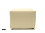 Crofton 62cm Square in Cristina Marrone Ultima Faux Leather - Rogey