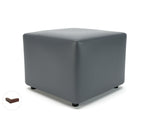 Crofton 62cm Square in Cristina Marrone Ultima Faux Leather - Rogey