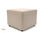 Crofton 62cm Square in Cristina Marrone Ultima Faux Leather - Rogey