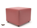 Crofton 62cm Square in Cristina Marrone Ultima Faux Leather - Rogey