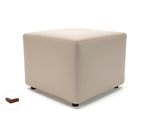 Crofton 62cm Square in Cristina Marrone Ultima Faux Leather - Rogey
