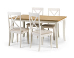 Davenport Oak/White Dining Table - Rogey