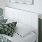 Dawson White Wooden Ottoman Bed Double - Rogey