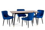 Findlay Rectangular Dining Table - Walnut & Black - Rogey
