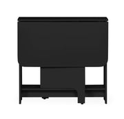 Gatan Small Gateleg Table With 2 Chairs - Black - Rogey