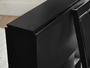 Gatan Small Gateleg Table With 2 Chairs - Black - Rogey