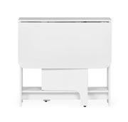 Gatan Small Gateleg Table With 2 Chairs - White - Rogey