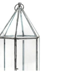 Glass House Terrarium Galvanised H36cm W18cm - Rogey