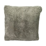 Grey Short Pile Sheepskin Cushion - 45 x 45cm - Rogey