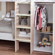Horizon Bunk Bed - Pale Wood And White - Rogey