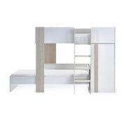 Horizon Bunk Bed - Pale Wood And White - Rogey