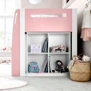 Lacy Pink Storage Mid Sleeper Single - Rogey